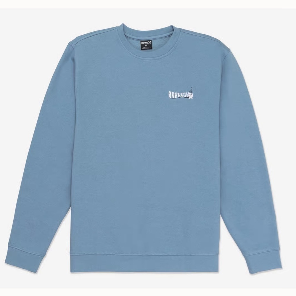 Hurley Men’s Sea Crew Sweatshirt – Size XL – Blue NEW With Tags